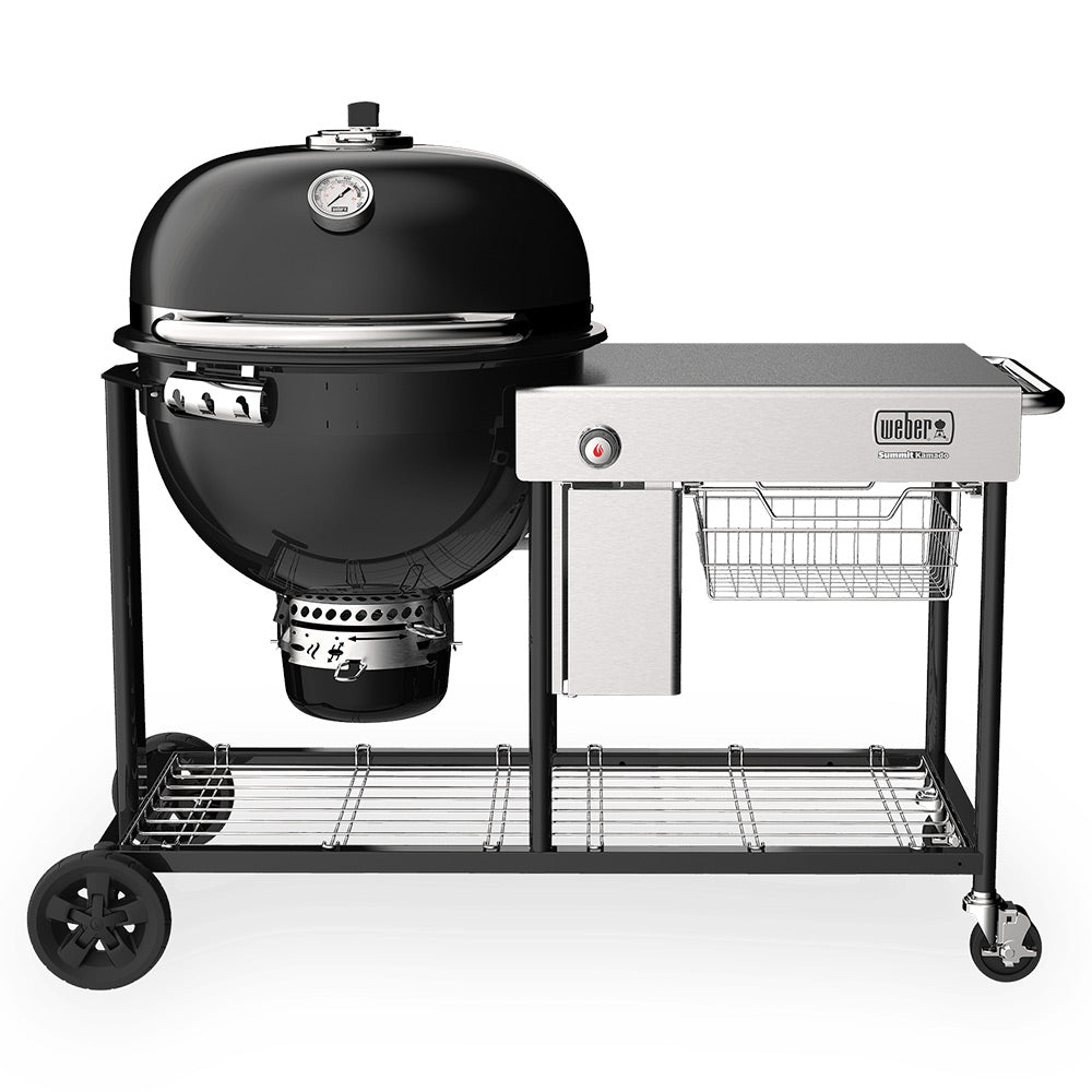 Weber Summit Kamado S6 Freestanding Charcoal Grill Center with Gas Ignition, 24-Inch