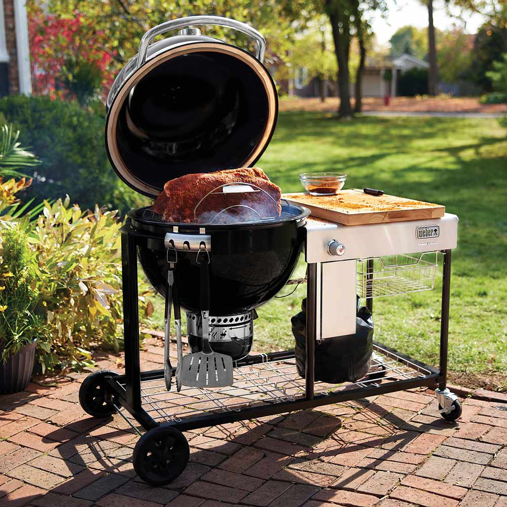 Weber Summit Kamado S6 Freestanding Charcoal Grill Center with Gas Ignition, 24-Inch