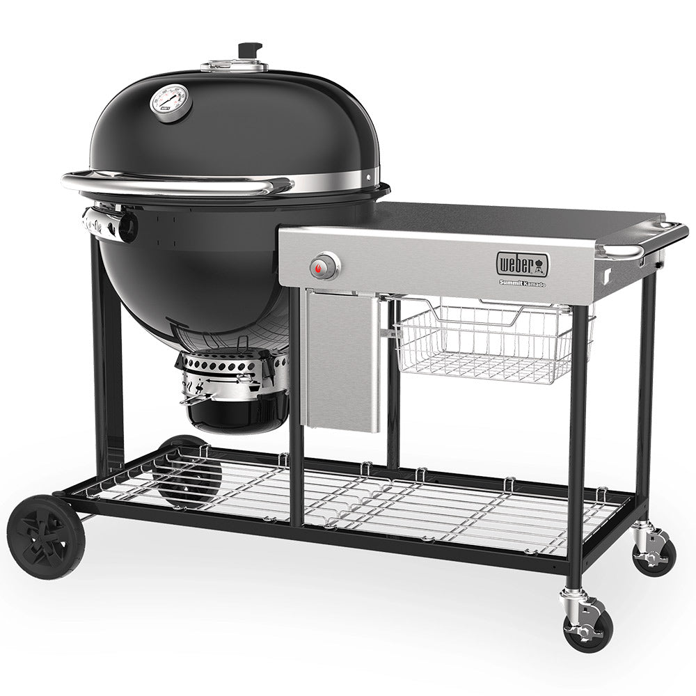 Weber Summit Kamado S6 Freestanding Charcoal Grill Center with Gas Ignition, 24-Inch