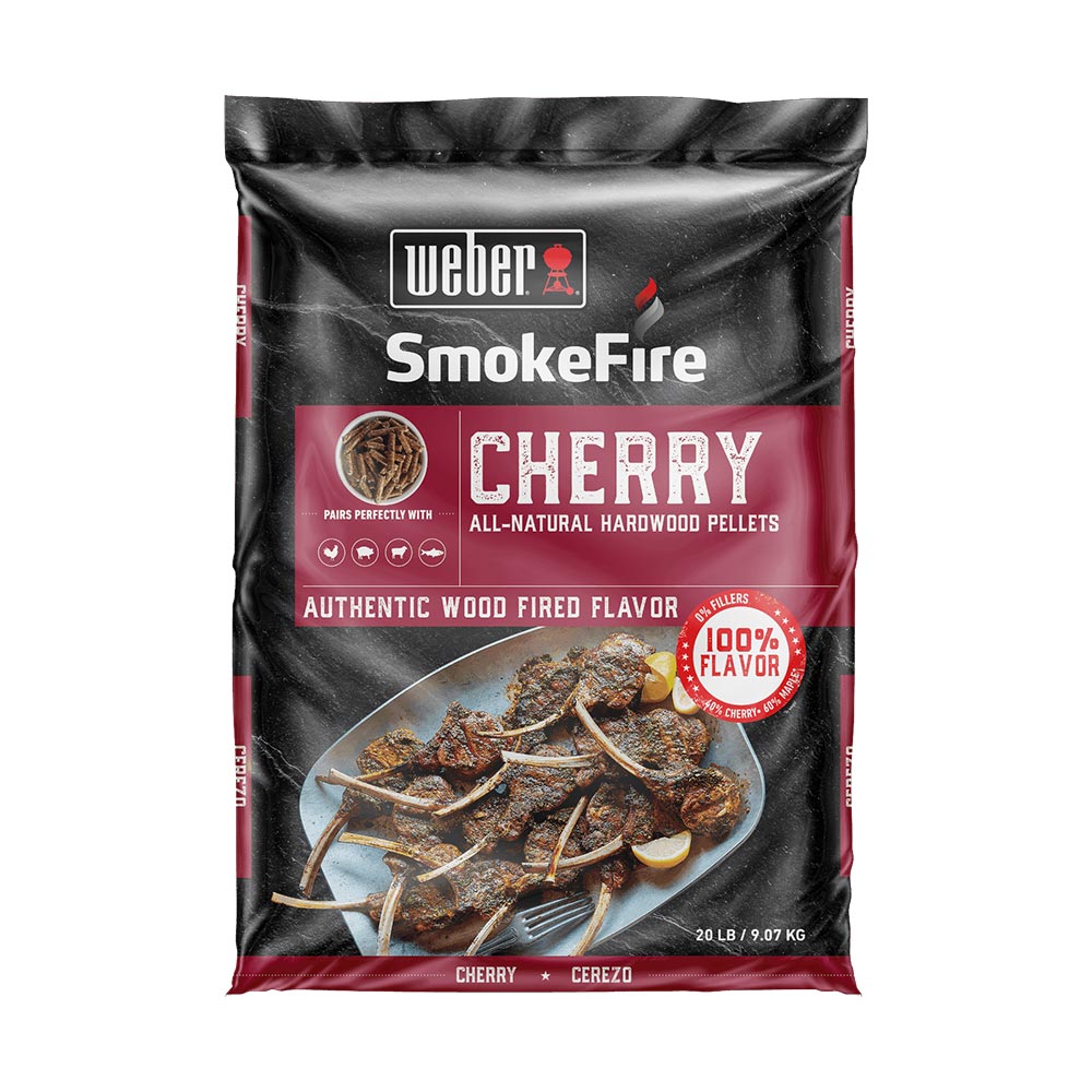 Weber SmokeFire cherry hardwood pellets bag, 20 lb