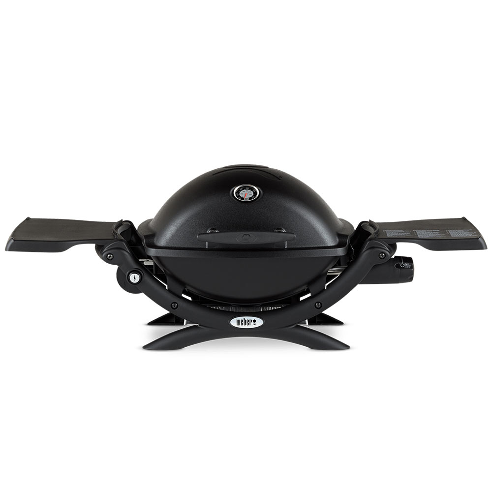 Weber Q1200 Portable Propane Gas Grill with Side Tables (WEB-Q1200)
