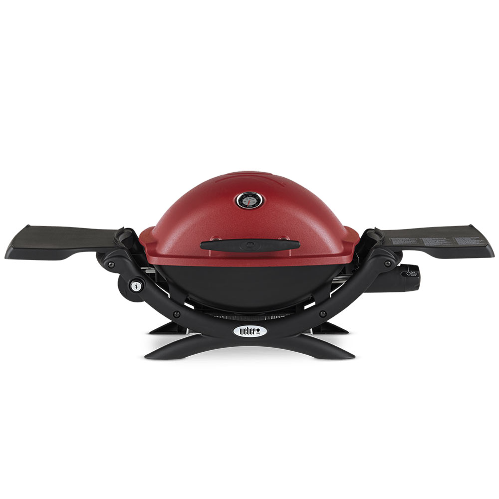 Weber Q1200 Portable Propane Gas Grill with Side Tables (WEB-Q1200)