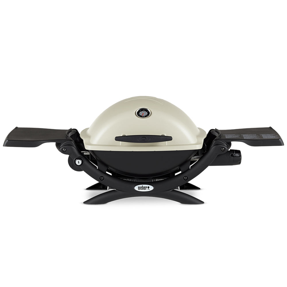 Weber Q1200 Portable Propane Gas Grill with Side Tables (WEB-Q1200)