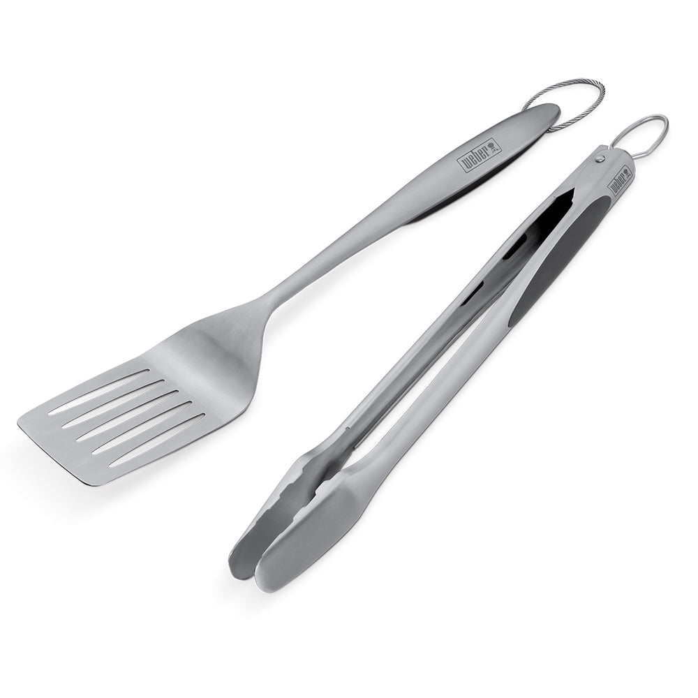 Weber Deluxe Grill Tongs and Spatula Set
