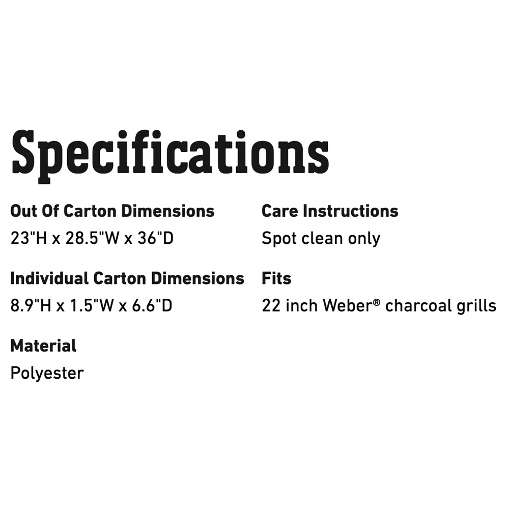 Weber Grill Cover for 22-Inch Charcoal Grills