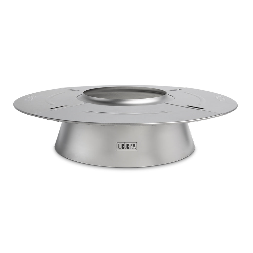 Weber charcoal heat controller for 22-inch grills, stainless top with central vent