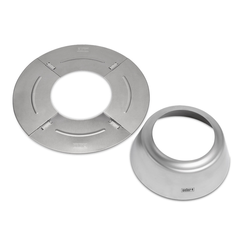 Weber charcoal heat controller, circular base and separate vented cap