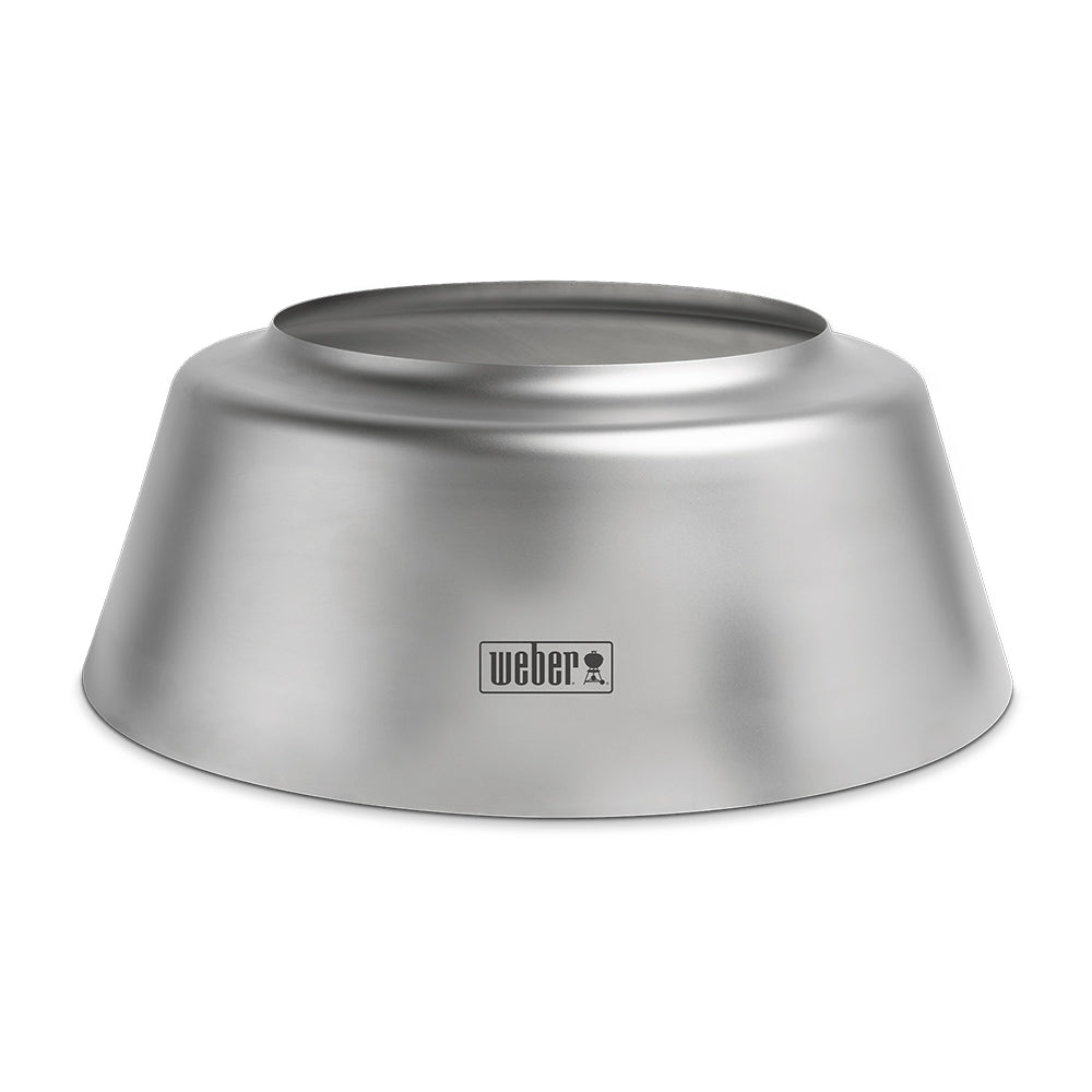 Weber charcoal heat controller for 22-inch grills, rounded stainless housing
