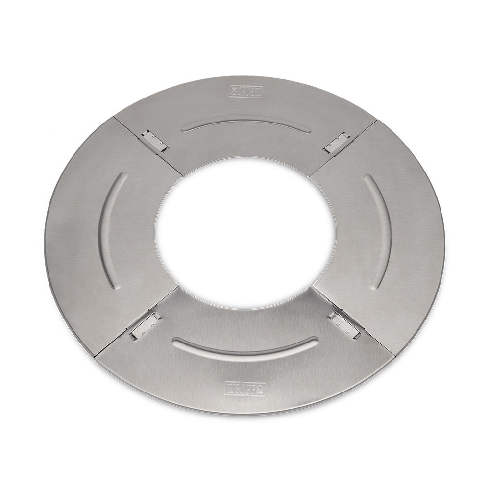 Weber charcoal heat controller, vented circular plate with central opening