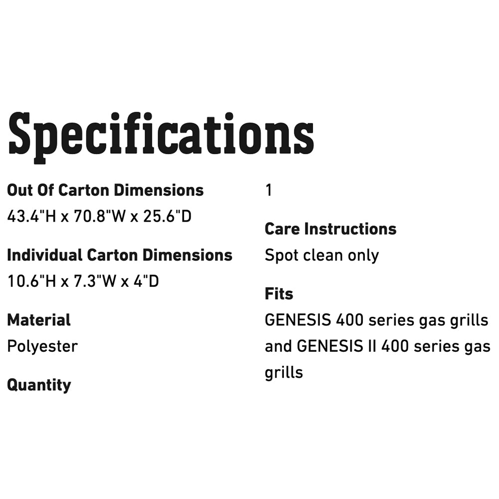 Weber Premium Grill Cover for Genesis 400 Series Grills