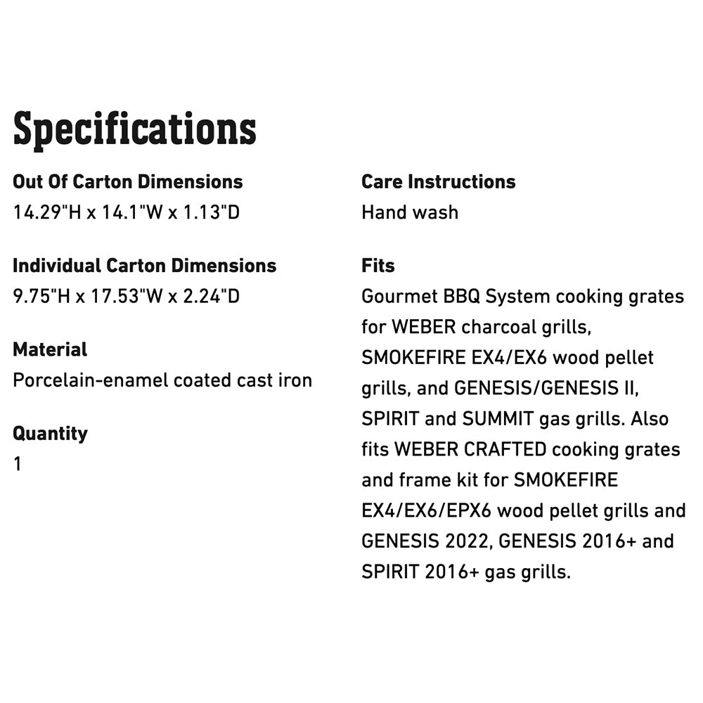 Product specifications sheet with dimensions, material, quantity, and hand-wash care instructions