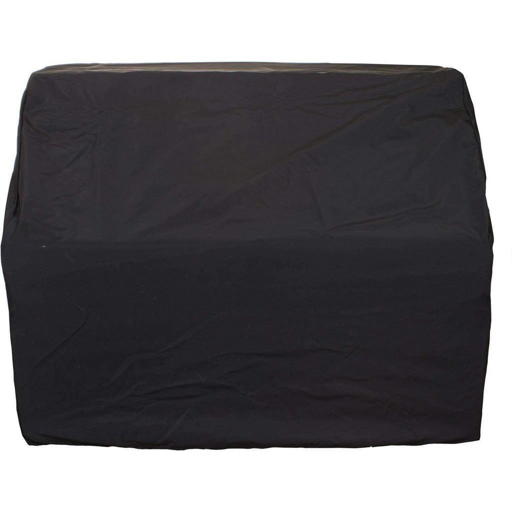 Vinyl built-in grill cover for 36-inch grill, dark gray/black plain back