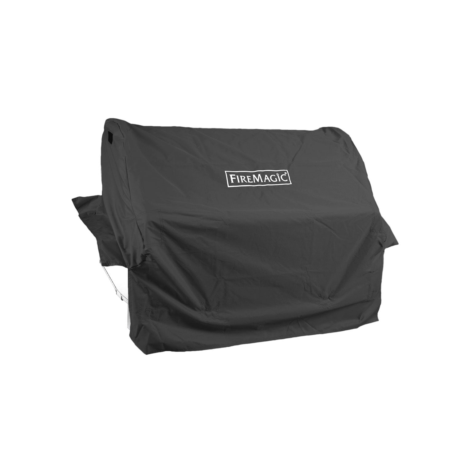 Fire Magic vinyl grill cover, dark gray with FireMagic logo