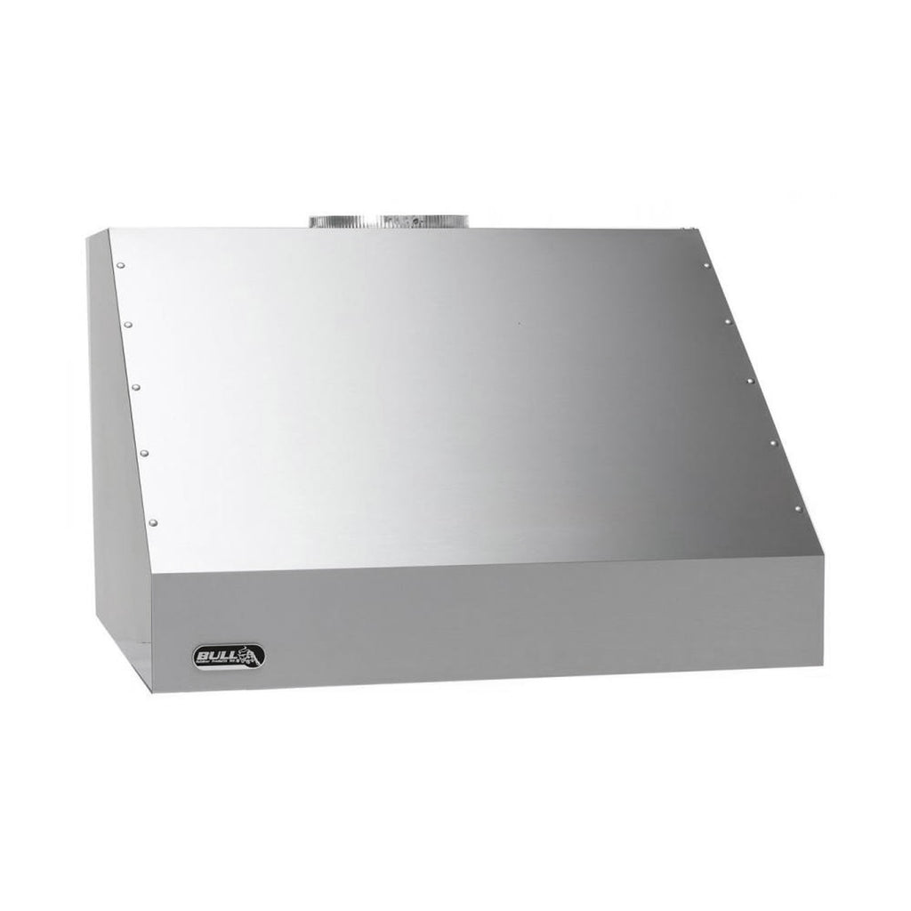Bull 42-inch vent hood, stainless steel rectangular design with front logo