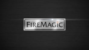 Fire Magic 77-Inch Outdoor Kitchen Island with Gas Pizza Oven, Refrigerator and Doors