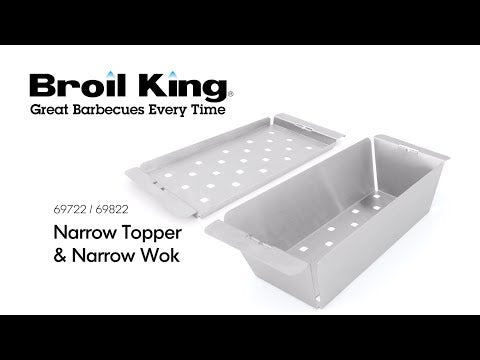 Broil King 69822 Narrow Stainless Steel Wok Grill Topper