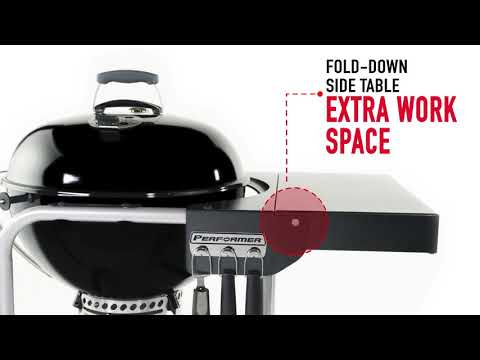 Weber Performer Freestanding Charcoal Grill with Prep Area, 22-Inch