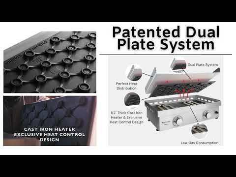 Le Griddle Ranch Hand Built-In Dual Fuel Gas Griddle
