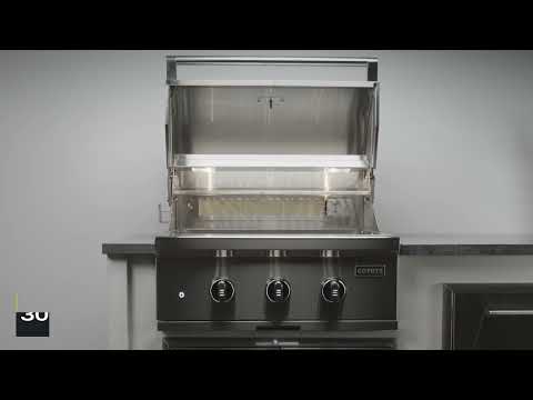 Coyote SL-Series Stainless Steel Built-In 30-Inch Gas Grill