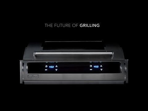 Fire Magic Post Mount Electric Grill with Two Controls and Magic View Window
