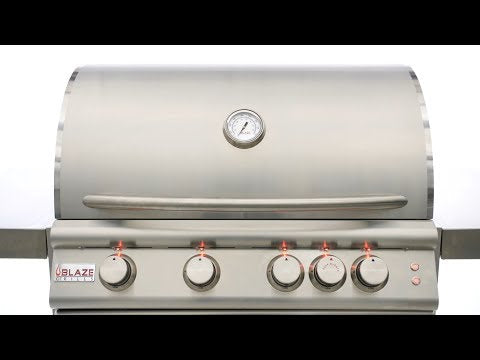 Blaze Premium LTE Freestanding 4-Burner Gas Grill, 32-Inch