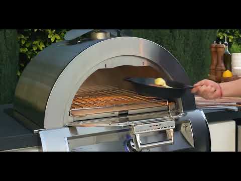 Fire Magic Echelon Built-in Black Glass Pizza Oven with Touch-Screen and Thermostatic Control
