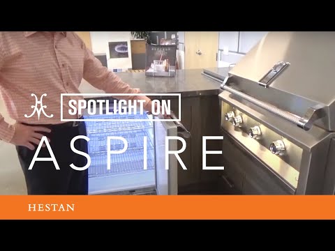 Aspire by Hestan Stainless Steel Outdoor Refrigerator with Lock, 24-Inches