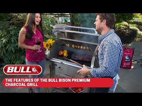 Bull 30-Inch Bison Premium Freestanding Charcoal Grill