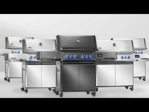 Napoleon Prestige 500 Gas Grill on Cart with Infrared Side and Rear Burner