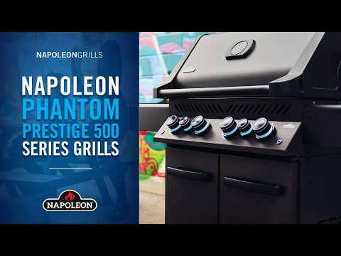 Napoleon RSE425RSIBK-1-PHM Phantom Rogue SE 425 Gas Grill On Cart with Infrared Side and Rear Burners