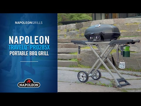 Napoleon TravelQ Portable Grill with Scissor Cart, Propane