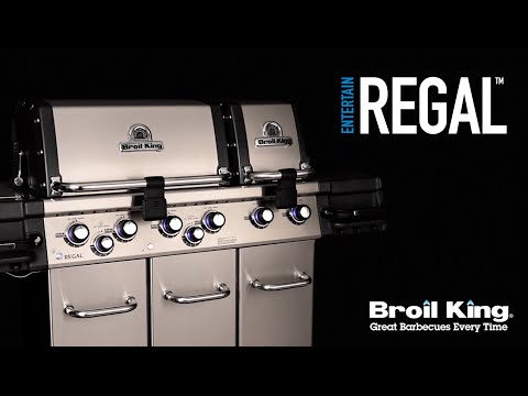 Broil King REG-S590P Regal S590 Pro 5-Burner Freestanding Grill with Side Burner, 32-Inches