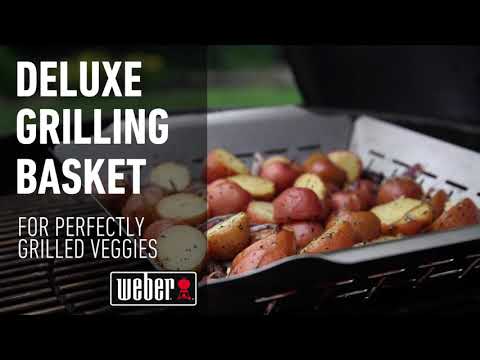 Weber Stainless Steel Large Deluxe Grilling Basket