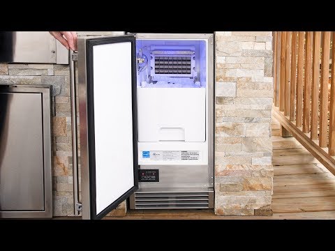 Blaze Outdoor Ice Maker with Gravity Drain, 15-inches