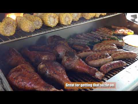 American Outdoor Grill 24 Inch Gas Grill On In-Ground Post