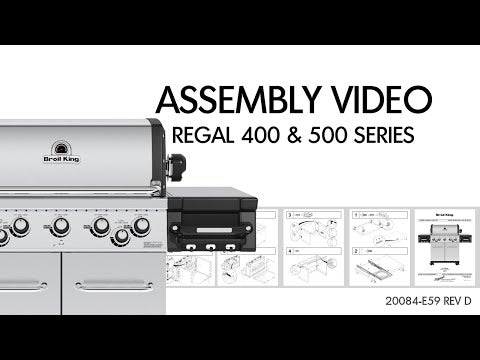Broil King RG-S520 Regal S520 Stainless Steel 5-Burner Built-In Gas Grill Head, 37-Inches