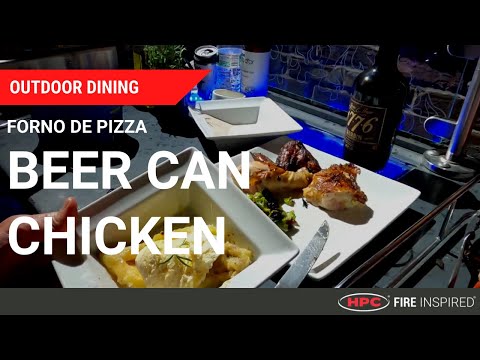 HPC Fire Forno Dual Fuel Wood & Gas Countertop Glass Tile Pizza Oven on Cart