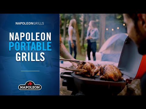 Napoleon TravelQ Portable Grill with Scissor Cart, Propane